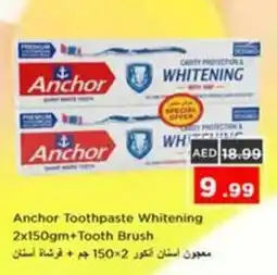 Nesto Anchor Toothpaste Whitening +Tooth Brush offer