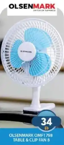 Grand Hyper Market Olsenmark table & clip fan 8 OMF1798 offer