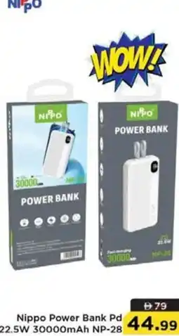Nesto Nippo Power Bank Pd 22.5W 30000mAh NP-28 offer