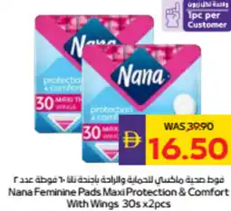 Abu Dhabi Coop Nana Feminine Pads Maxi Protection & Comfort With Wings offer