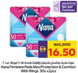 Abu Dhabi Coop Nana Feminine Pads Maxi Protection & Comfort With Wings offer
