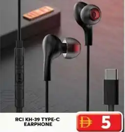 Grand Hyper Market RCI KH-39 TYPE-C EARPHONE offer