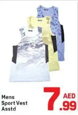 Day To Day Mens Sport Vest Asstd offer
