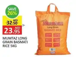 Al Madina Mumtaz long grain basmati rice] offer