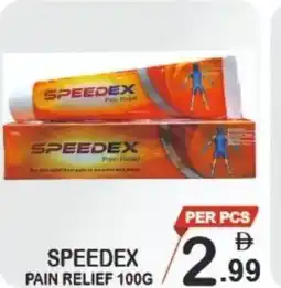 Friday Center Speedex pain relief offer