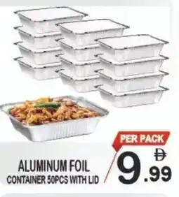 Friday Center Aluminum foil container with lid offer