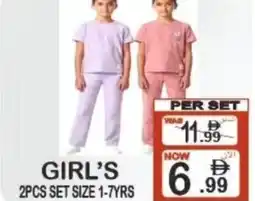 Friday Center Girl's set size 1-7yrs offer