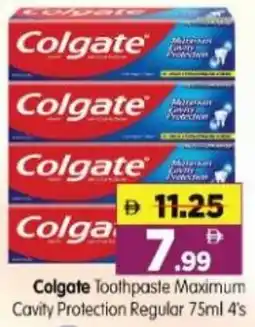 Al Madina Hypermarket Colgate Toothpaste Maximum Cavity Protection Regular 4's offer