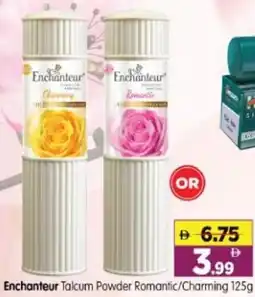 Al Madina Hypermarket Enchanteur Talcum Powder Romantic/Charming offer