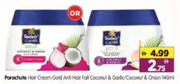 Al Madina Hypermarket Parachute Hair Cream Gold Anti Hair Fall Coconut & Garlic/Coconut & Onion offer