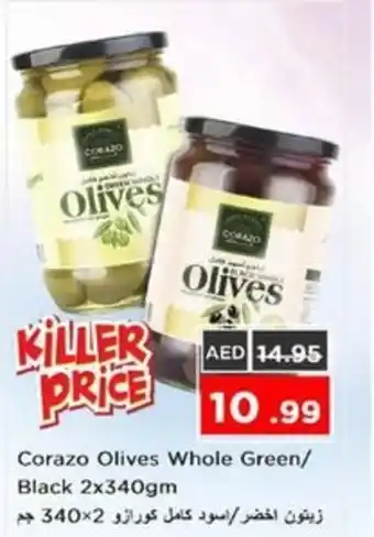 Nesto Corazo Olives Whole Green/ Black offer