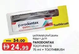 KM Trading Parodontax toothpaste + toothbrush offer