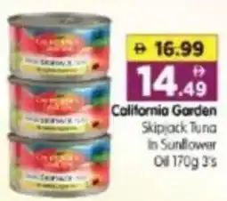 Al Madina Hypermarket California Garden Skipjack Tuna In Sunflower Oil offer