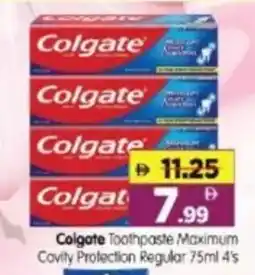 Al Madina Hypermarket Colgate Toothpaste Maximum Cavity Protection Regular offer