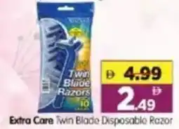 Al Madina Hypermarket Extra Care Twin Blade Disposable Razor offer