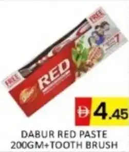 Al Madina Hypermarket Dabur red paste +tooth brush offer