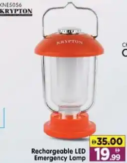 Al Madina Hypermarket KRYPTON Rechargeable LED Emergency Lamp offer