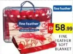 Al Madina Hypermarket Fine feather soft blanket offer