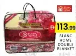 Al Madina Hypermarket Blanc home double blanket offer