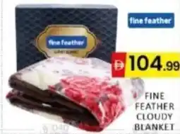Al Madina Hypermarket Fine feather cloudy blanket offer