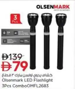 Nesto Olsenmark LED Flashlight 3Pcs ComboOMFL2683 offer