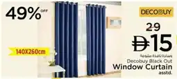 Nesto Decobuy Black Out Window Curtain Asstd offer