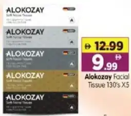 Al Madina Hypermarket Alokozay Facial Tissue 130's X5 offer