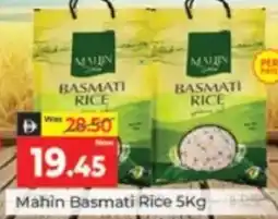 Al Madina Hypermarket Mahin Basmati Rice offer