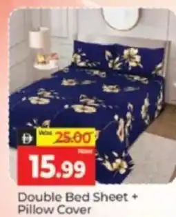 Al Madina Hypermarket Double Bed Sheet + Pillow Cover offer