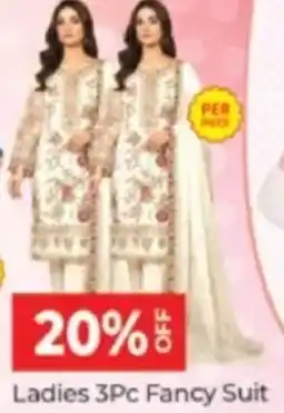 Al Madina Hypermarket Ladies 3Pc Fancy Suit offer