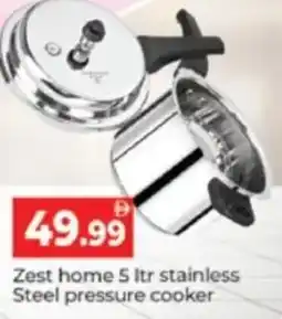 Al Madina Hypermarket Zest home stainless Steel pressure cooker offer