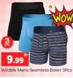 Al Madina Hypermarket Wildlife Mens Seamless Boxer offer