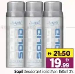 Al Madina Hypermarket Sapil Deodorant Solid Men offer