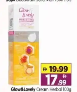 Al Madina Hypermarket Glow&Lovely Cream Herbal offer