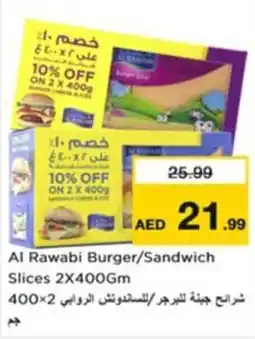 Nesto Al Rawabi Burger/Sandwich Slices offer