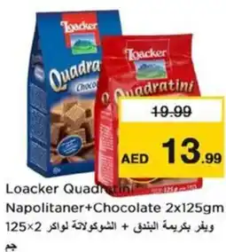Nesto Loacker Quadratini Napolitaner+Chocolate offer