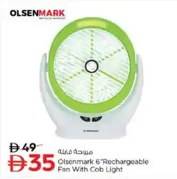 Nesto Olsenmark 6"Rechargeable Fan With Cob Light offer