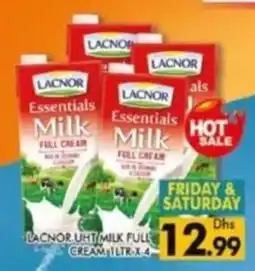 Al Madina Lacnor uht milk full cream offer