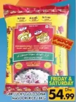 Al Madina Gbr lucky gold sona masoori rice offer