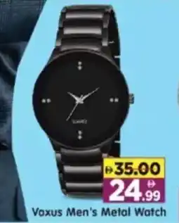 Al Madina Hypermarket Vaxus men's metal watch offer