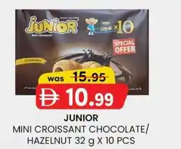 KM Trading Junior mini croissant chocolate/ hazelnut offer