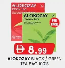 KM Trading Alokozay black / green tea bag offer