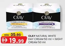 KM Trading Olay natural white day cream + night cream offer