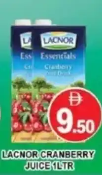 Al Madina Hypermarket Lacnor cranberry juice offer