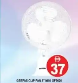 Al Madina Hypermarket Geepas clip fan 8 mini GF9626 offer