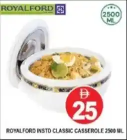 Al Madina Hypermarket Royalford instd classic casserole offer