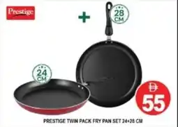 Al Madina Hypermarket Prestige twin pack fry pan set offer