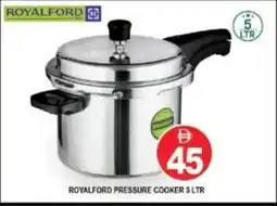 Al Madina Hypermarket Royalford pressure cooker offer