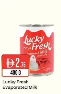 West Zone Supermarket Lucky Fresh Evaporated Milk offer