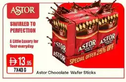 West Zone Supermarket Astor Chocolate Wafer Sticks offer